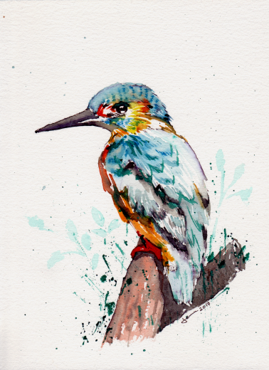 Bird 1 - Watercolor on paper