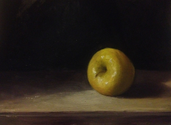 Apple - Oil on MDF Board